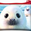 Deluxebase 3D Livelife Coin Purse - Seal Pups From Deluxebase. Lenticular 3D Ocean Purse. Cash, Coin And Card Holder With Secure Zipper Featuring Artwork Licensed From Renowned David Penfound | Coin Purses & Pouches