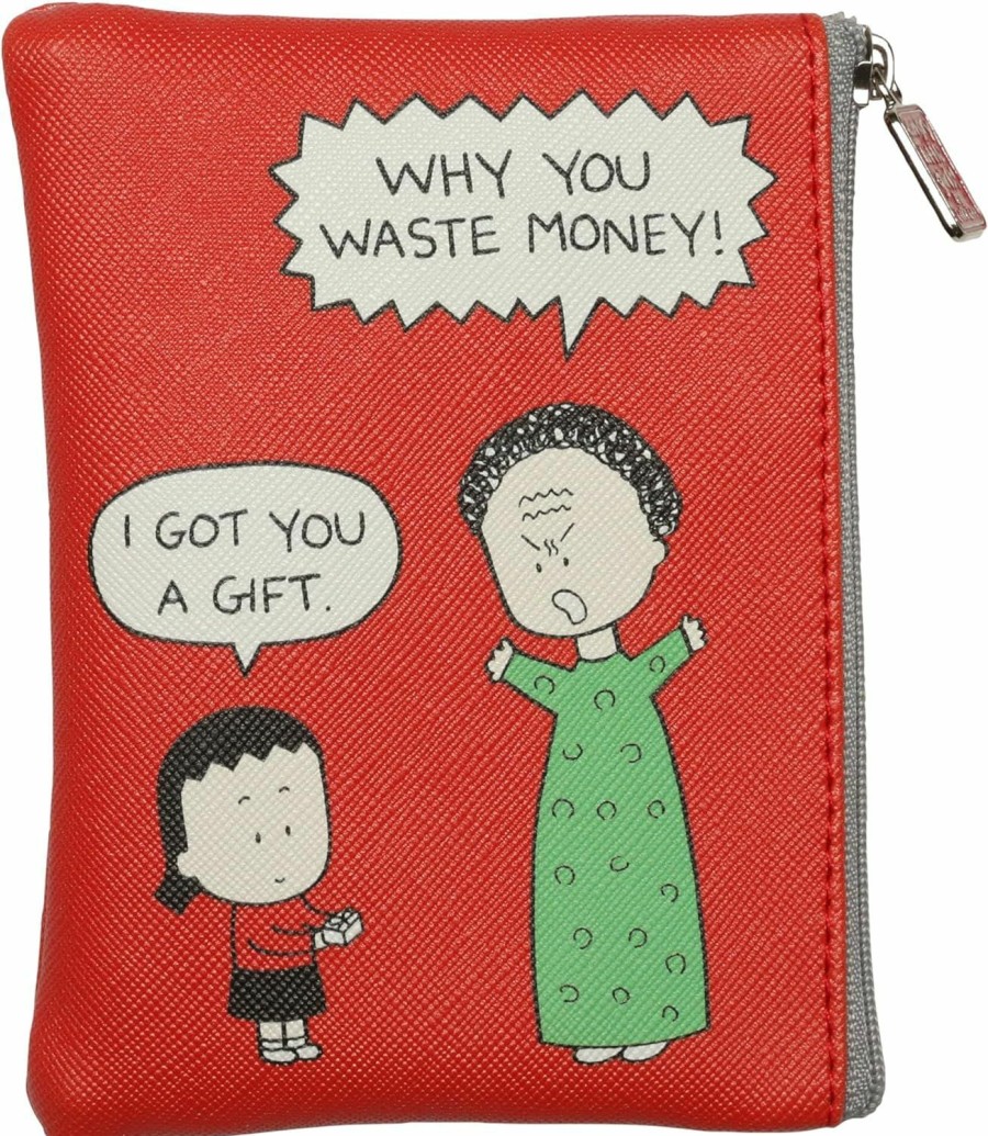 Angry Little Girls Angry Little Girls \"Why You Waste Money!\" Coin Bag | Coin Purses & Pouches