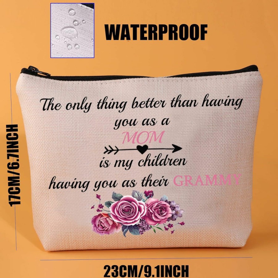 JYTAPP Jytapp Grammy Grandma Gifts Best Grammy Ever Gift The Only Thing Better Than Having You As A Mom Is My Children Having You As Their Grammy Cosmetic Bag | Coin Purses & Pouches