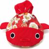 Honbay Honbay Cute Japanese Style Goldfish Drawstring Bag Gift Bag Cosmetic Bag Jewelry Pouch Coin Purse, 22X15Cm/8.7X5.9Inch (Red) | Coin Purses & Pouches