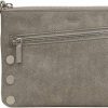 Hammitt Hammitt Nash Small 2 Card Case Pewter/Brushed Silver One Size | Coin Purses & Pouches