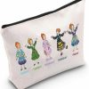 WZMPA Wzmpa Ms Frizzle Magic School Makeup Bag Ms Frizzle Fan Gifts Monday Tuesday Wednesday Thursday Friday Ms Frizzle Cosmetic Zipper Pouch Bag Ms Frizzle Merchandise (Monday To Friday) | Coin Purses & Pouches