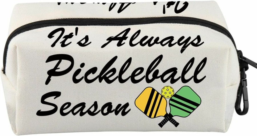 VAMSII Vamsii Pickleball Lover Bag Pickleball Player Pouch It'S Always Pickleball Season Gift For Pickleball Coach Pickleball Lover Gift | Coin Purses & Pouches