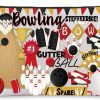 WZMPA Wzmpa Funny Bowling Cosmetic Bag Bowling Ball Lover Gifts Bowling Team Makeup Zipper Pouch Bag Bowling Coach Gift (Bowling) | Coin Purses & Pouches