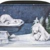 Shag Wear Shag Wear Polar Bear Scene Animal Change Purse For Women Vegan Faux Leather Starlight Blue | Coin Purses & Pouches