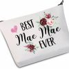 JXGZSO Jxgzso Mae Mae Gifts Best Mae Mae Ever Makeup Bag Mother'S Day Gift For Mom Grandma Grandmother (Best Mae Mae Ever Bag) | Coin Purses & Pouches