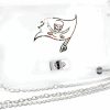 Littlearth Clear Envelope Purse With Metal Chain Strap And Floral Team Logo | Coin Purses & Pouches