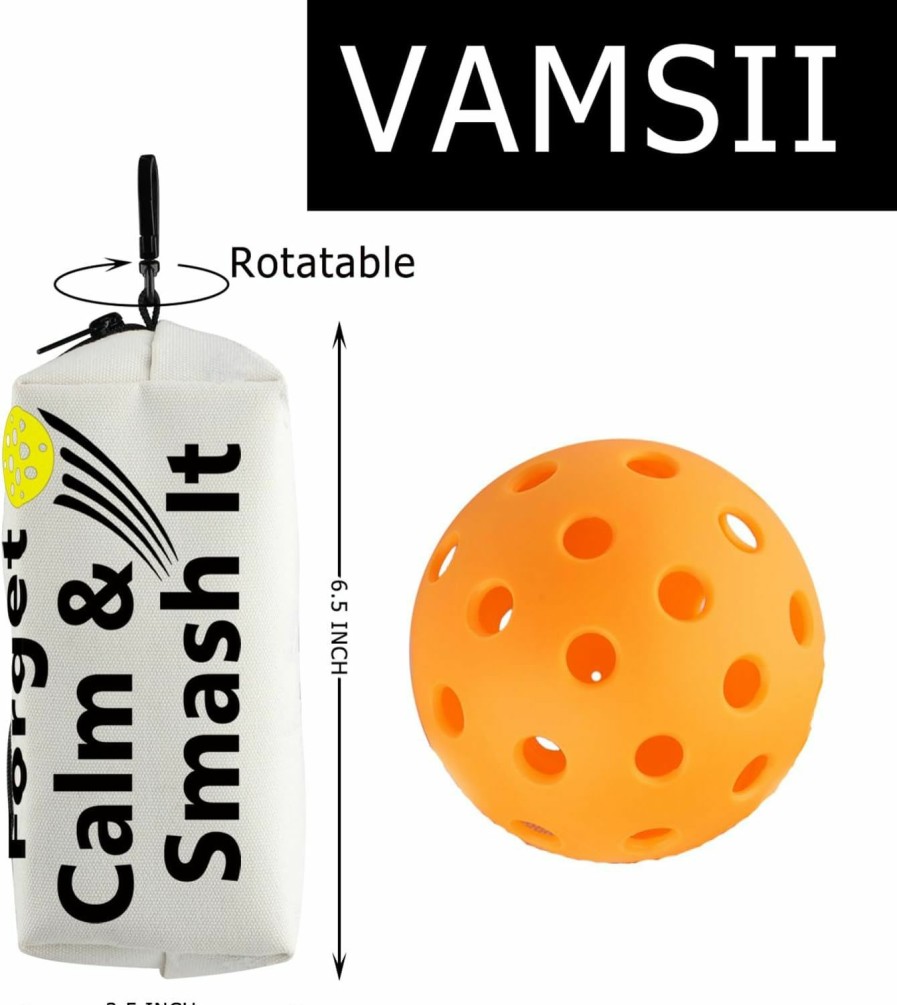 VAMSII Vamsii Pickleball Lover Bag Pickleball Player Pouch Forget Calm & Smash It Gift For Pickleball Coach Pickleball Lover Gift | Coin Purses & Pouches