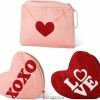 ICoDeesse Icodeesse Valentines Day Gift For Kids, 3Pcs Valentine'S Day Heart Plush Coin Purse Cute Love Envelope Heart Shape Keychain Valentine Decoration Gift For Girls Women | Coin Purses & Pouches