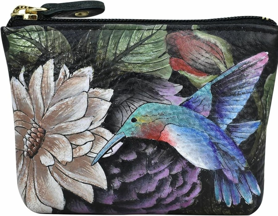 Anuschka Anuschka Women'S Leather Coin Purse | Genuine Soft Leather | Hand-Painted Original Art | Coin Purses & Pouches