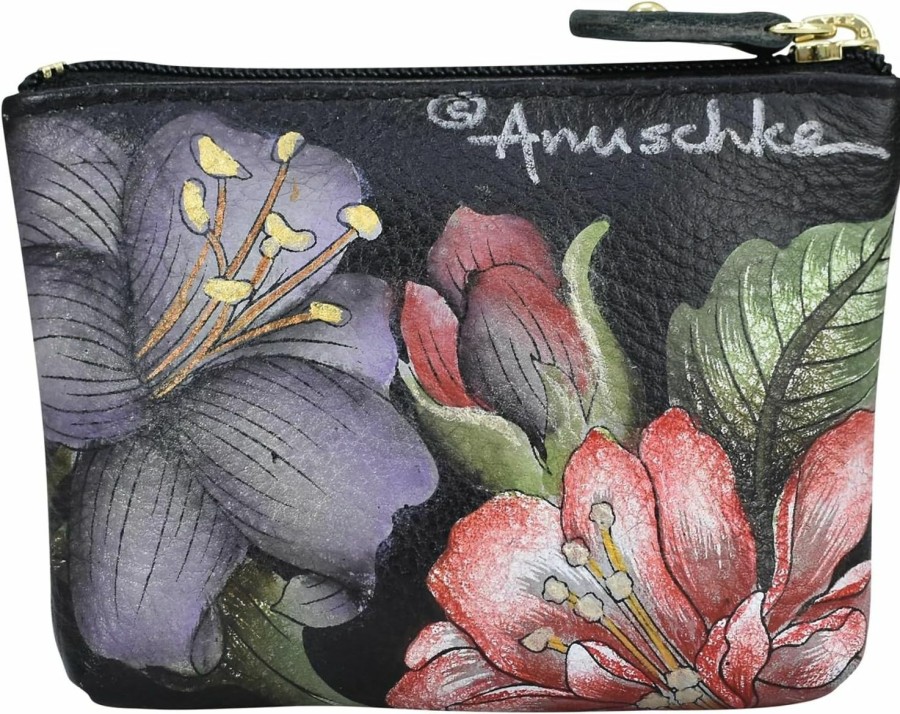 Anuschka Anuschka Women'S Leather Coin Purse | Genuine Soft Leather | Hand-Painted Original Art | Coin Purses & Pouches