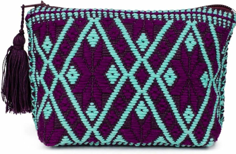 Ketzaly Ketzaly Coin Pouch: 100% Cotton Coin Purse For Women | Cute Change Purse With Vibrant Colors | Small Zipper Pouch Handmade By Mexican Artisans | Wallet Purse For Women | Coin Purses & Pouches