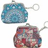 Sonoran Souvenirs Small Buckle Coin Purse Vintage Pouch Kiss-Lock Clasp Change Purse Keychain Wallet (2 Pack - Floral Cactus & Cactus Garden) | Coin Purses & Pouches