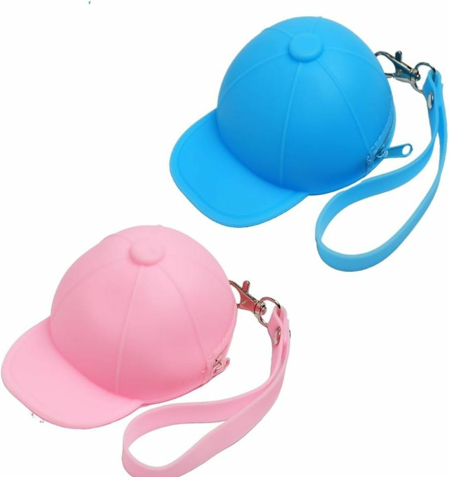 Opexicos Opexicos 2Pcs Boys Girls Cute Creative Fashion Hat Wallet Cartoon Silicone Coin Purse | Coin Purses & Pouches