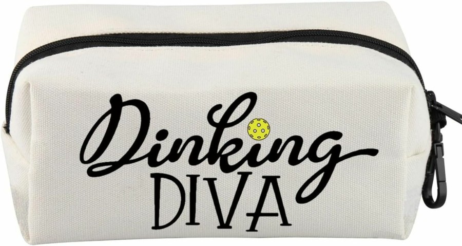 VAMSII Vamsii Pickleball Lover Bag Pickleball Player Pouch Dinking Diva Gift For Pickleball Coach Pickleball Lover Gift | Coin Purses & Pouches