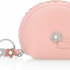 CONISY Conisy Womens Coin Purse With Key Ring, Zipper Leather Coin Pouch Change Wallet With Keychain (Flower, Green) | Coin Purses & Pouches