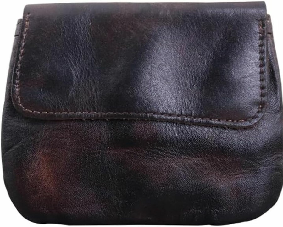 Yzikema Yzikema 1 Pcs Leather Coin Purse Wallet With Card Slots,Snap Leather Coin Pouch, Coin Organizer, Change Holder,Card Case, Leather Storage Bag For Men & Women | Coin Purses & Pouches