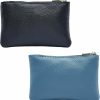 DONBAO Donbao 2Pcs Mini Coin Purse, Pu Leather Portable Zipper Coin Wallet, Small Change Pocket For Women Girls Credit Card Key (Black + Blue) | Coin Purses & Pouches