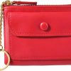 Fuerxy Women'S Coin Purse With Keychain, Small Leather Pouch With Zipper For Women Fashionable Wallet Leather Classic Money Bag (Red) | Coin Purses & Pouches