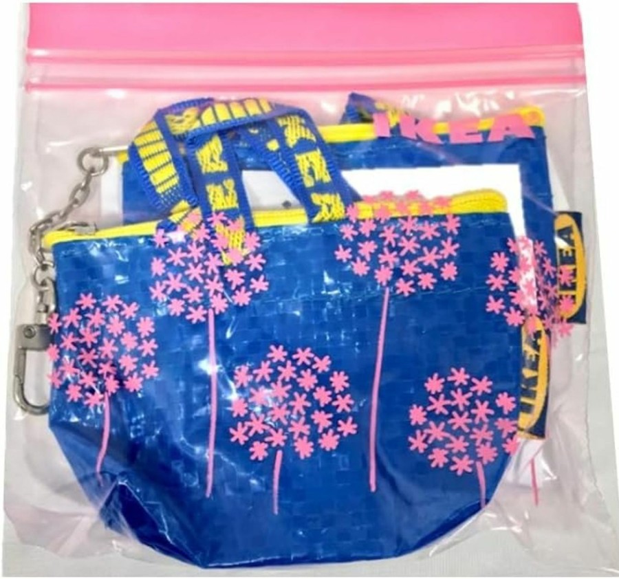 IKEA GLOBAL Key & Coin Purse Knolig Bag Small Blue With One Zipper Bag (2 Set) | Coin Purses & Pouches