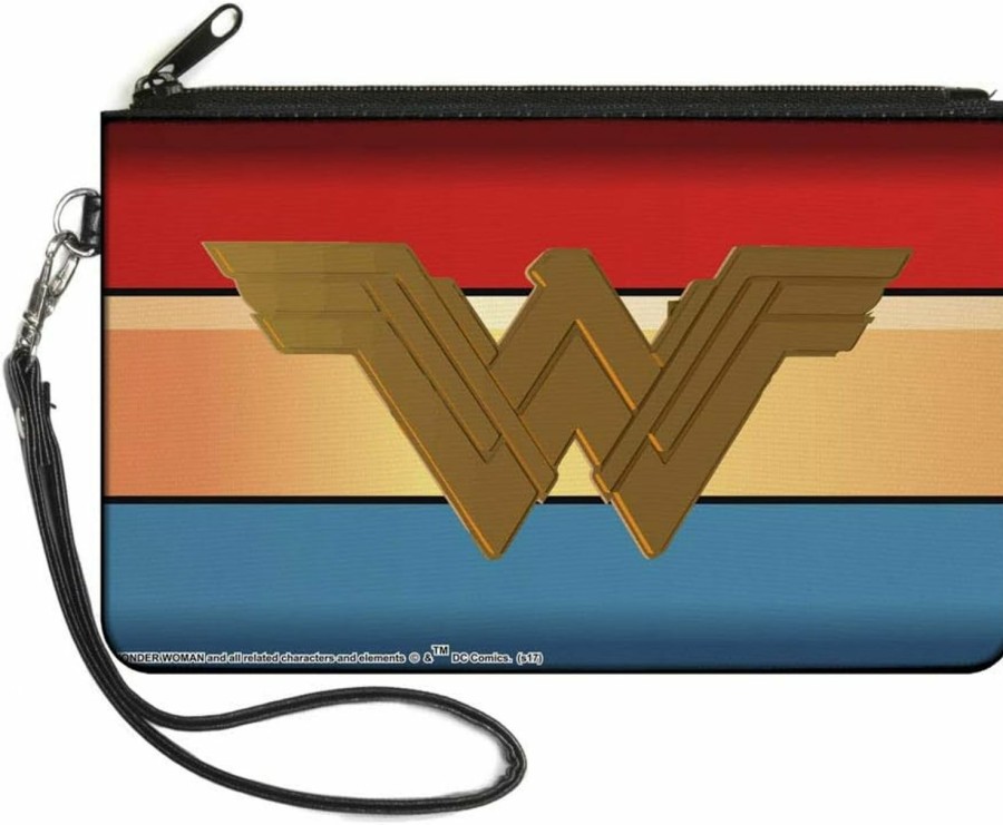 Buckle-Down Buckle-Down Buckle-Down Zip Wallet Wonder Woman Large Accessory, Wonder Woman, 8" X 5" | Coin Purses & Pouches