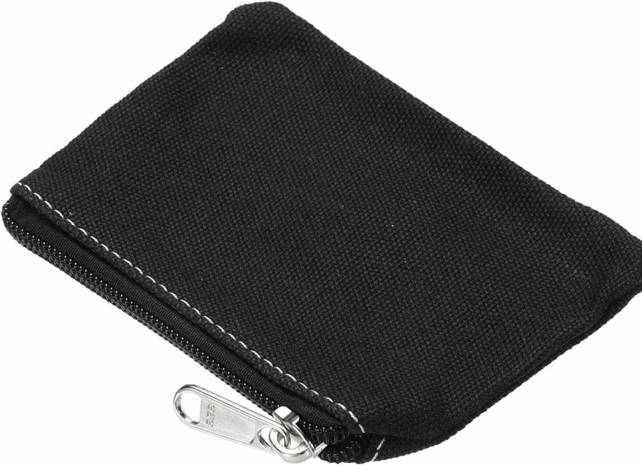 YOKIVE Yokive Zipper Coin Purse Pouch, Canvas Mini Pouch Wallet Coin Purse With Zipper, Small Portable, Great For Men Women (Black, 3 X 5-Inch) | Coin Purses & Pouches