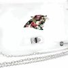 Littlearth Littlearth Uni Stadium Friendly Clear Envelope Purse With Metal Chain And Floral Team Logo, 10\" W X 6.5\" L X 0.5\" D Clear | Coin Purses & Pouches