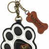 Chala Group Chala Paw Print Key Fob Coin Purse, Dog Lover Gift (Ivory) | Coin Purses & Pouches