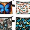 Adam Victor Adam Victor Lovely Butterfly Butterflies Design Small Coin Purse With Zipper- Mini Wallet Money Bag Gift For Women Girls Party Presents(4 Pcs) | Coin Purses & Pouches