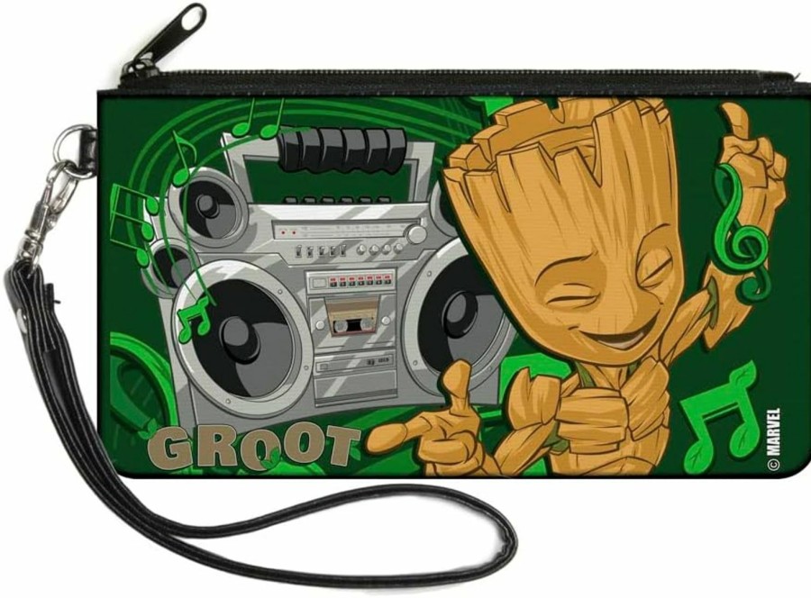 Buckle-Down Buckle-Down Buckle-Down Zip Wallet Guardians Of The Galaxy Large Accessory, Guardians Of The Galaxy, 8" X 5" | Coin Purses & Pouches