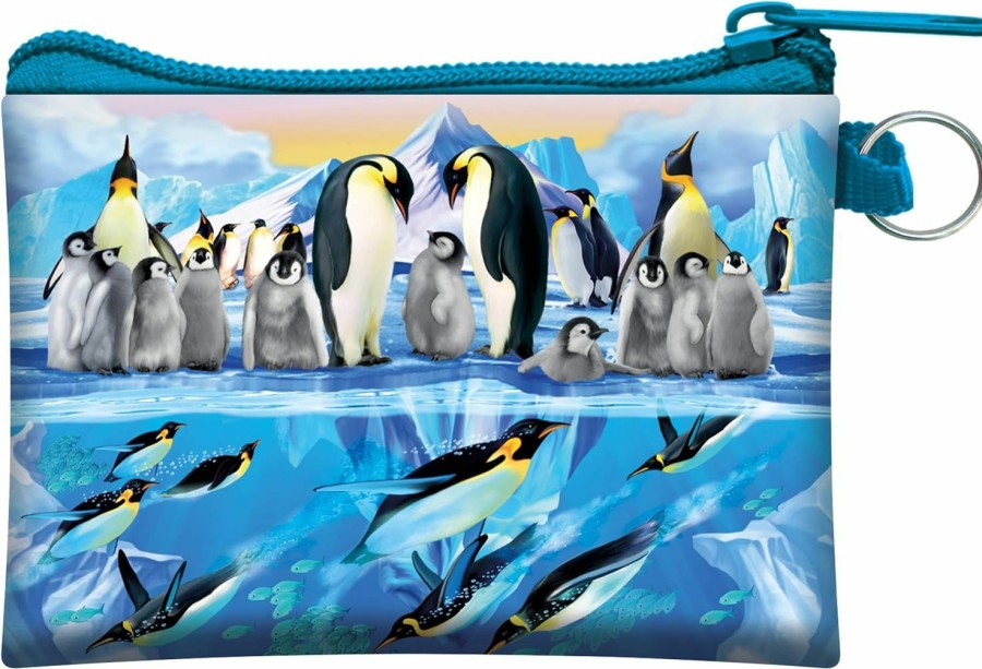 3D Live Life 3D Livelife Coin Purse - Penguin Plunge From Deluxebase. Lenticular 3D Penguin Purse. Cash, Coin And Card Holder With Secure Zipper Featuring Artwork Licensed From Renowned Michael Searle | Coin Purses & Pouches