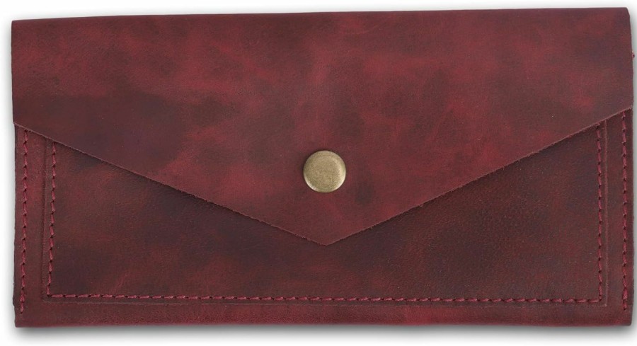 The Antiq The Antiq Leather Currency Pouch, Money Organiser, Coin Purse, Retro Clutch Wallet For Men & Women, Cash Wallet, Cash Envelope, Currency Pouch With Mobile Pocket | Coin Purses & Pouches