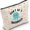 MNIGIU Mnigiu Octopus Cosmetic Bag Naughty Llama Gift Funny Adult Humor Gift For Octopus Lover (Pu-Ssy Bag) | Coin Purses & Pouches