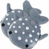 simarro Simarro 2Pcs Shark Plush Coin Purse, Kawaii Shark Zipper Wallet Portable Change Wallet Christmas Gifts For Men Women Cosmetic Jewelry Key Holder Earphone Bag Small Items Bags(Gray) | Coin Purses & Pouches