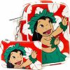 Buckle-Down Disney Bag And Wallet Combo, Lilo And Stitch Lilo Hula Pose And Dress Print Red, Vegan Leather | Coin Purses & Pouches