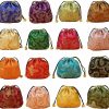 Gold Fortune 32Pcs Silk Brocade Jewelry Pouch Bag Drawstring Coin Purse Gift Bag Value Set | Coin Purses & Pouches