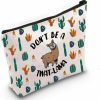 MNIGIU Mnigiu Llama Cosmetic Bag Llama Gift Funny Adult Humor Gift For Llama Lover Naughty Llama Gift (L-A-M-A Bag) | Coin Purses & Pouches