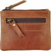 The Antiq The Antiq Leather Coin Pouch, Zipper Money Pouch, Card Case, Money Organiser, Card Holder, Zipper Card Case, Leather Coin Purse, Slim Card Case, Coin Pouch With Zipper Closure For Men & Women (Tan) | Coin Purses & Pouches