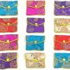 Bestac Bestac 12 Pcs Jewelry Silk Purse Pouch Chinese Brocade Embroidered Bags, Multiple Colors, Coin Container Pocket (Small) | Coin Purses & Pouches