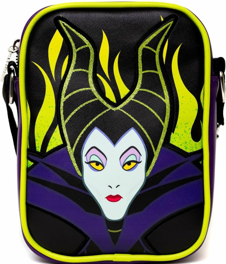 Buckle-Down Disney Bag And Wallet Combo, Sleeping Beauty Maleficent Pose Close Up, Vegan Leather | Coin Purses & Pouches