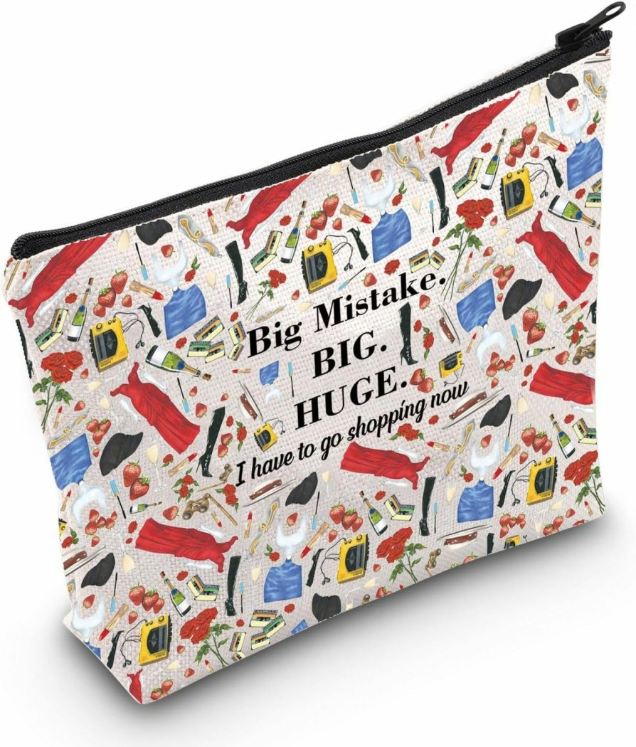 WZMPA Wzmpa Vivian & Edward Cosmetic Bag 90'S Movie Fans Gift Big Mistake Big Hugei Have To Go Shopping Now Vivian Makeup Zipper Pouch Bag (Big Huge) | Coin Purses & Pouches