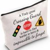 WZMPA Wzmpa Crossing Guard Makeup Bag Crossing Guard Appreciation Gifts A Truly Great Crossing Guard Is Hard To Find Zipper Pouch Bag For Women Girls (Crossing Guard) | Coin Purses & Pouches