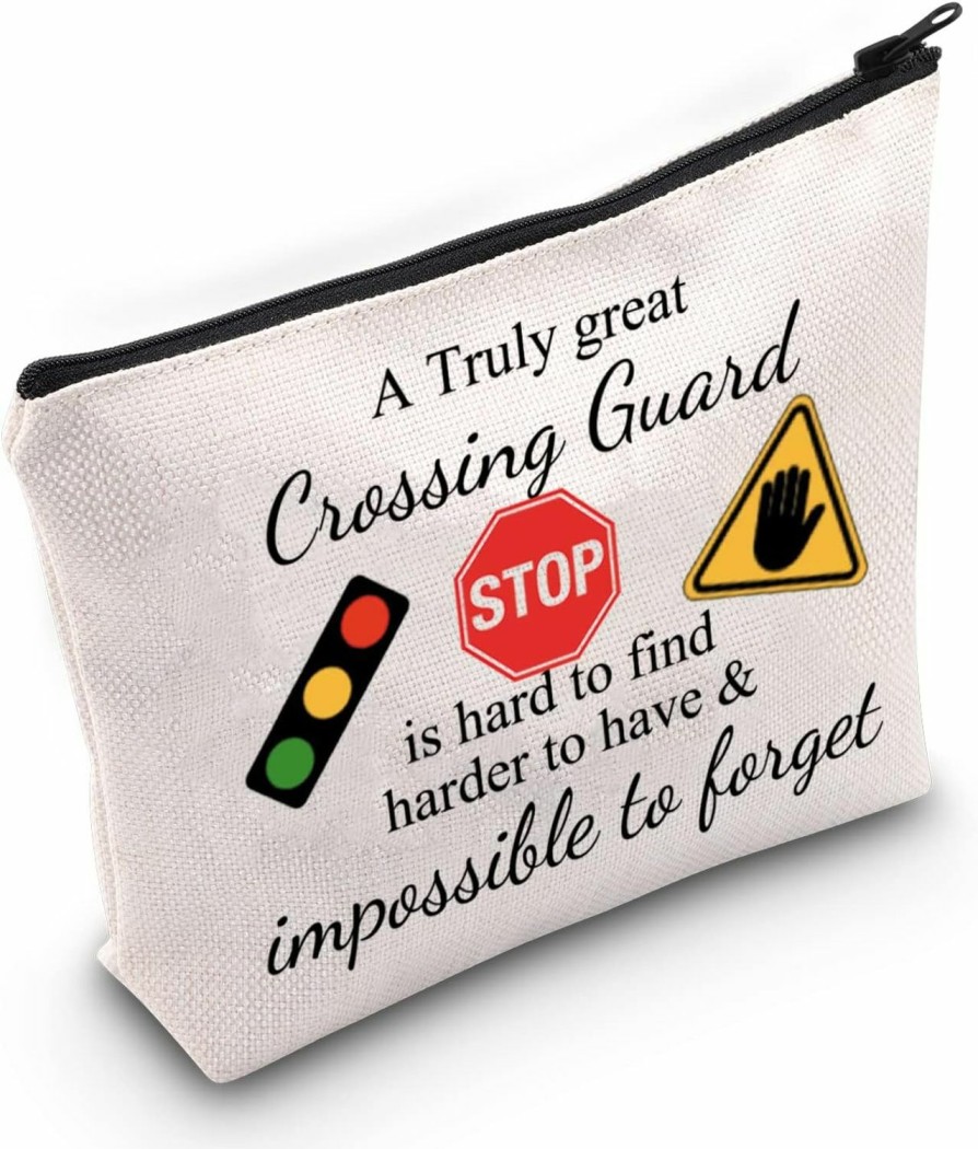 WZMPA Wzmpa Crossing Guard Makeup Bag Crossing Guard Appreciation Gifts A Truly Great Crossing Guard Is Hard To Find Zipper Pouch Bag For Women Girls (Crossing Guard) | Coin Purses & Pouches