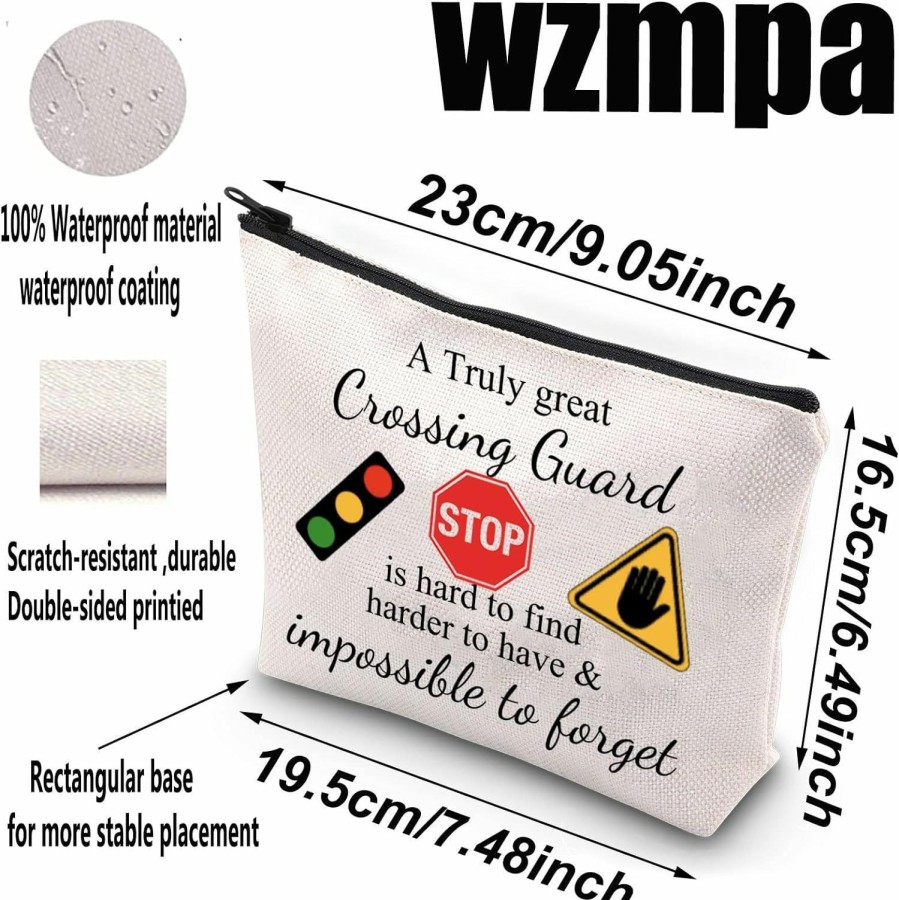 WZMPA Wzmpa Crossing Guard Makeup Bag Crossing Guard Appreciation Gifts A Truly Great Crossing Guard Is Hard To Find Zipper Pouch Bag For Women Girls (Crossing Guard) | Coin Purses & Pouches